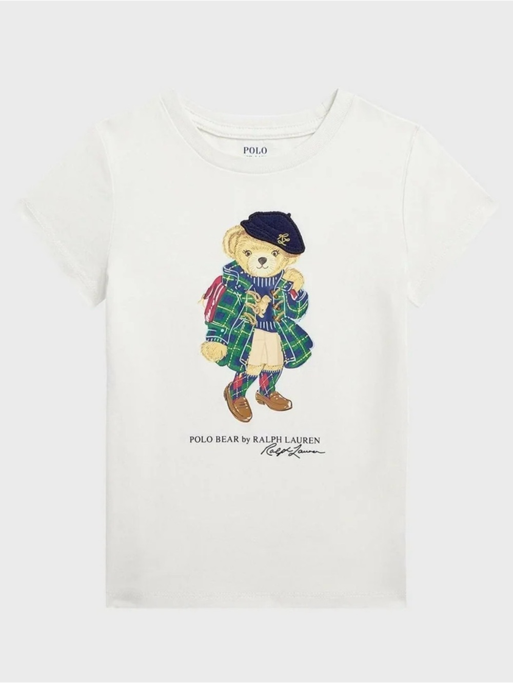 Polo Ralph Lauren Toddler and Little Girls Polo Bear Cotton Jersey T-shirt